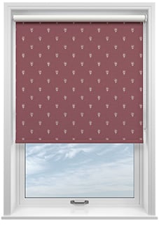 Emily Bond Wild Thyme, Burgundy - Twist&Fit Roller Blind